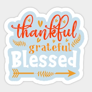 fall and autumn lettering, thanksgiving Sticker